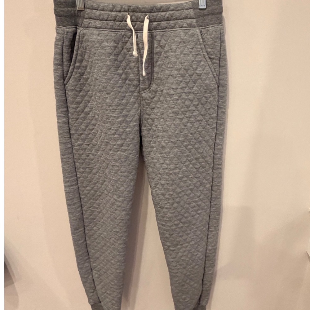 Marine Layer Corbet Quilted Jogger Sweatpants Gray Heather Mens Small Lounge